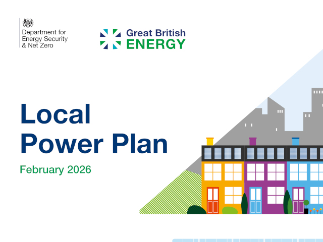 Cover detail of the Local Power Plan document from DESNZ and Great British Energy